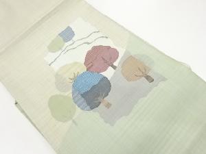 樹木模様織出し名古屋帯